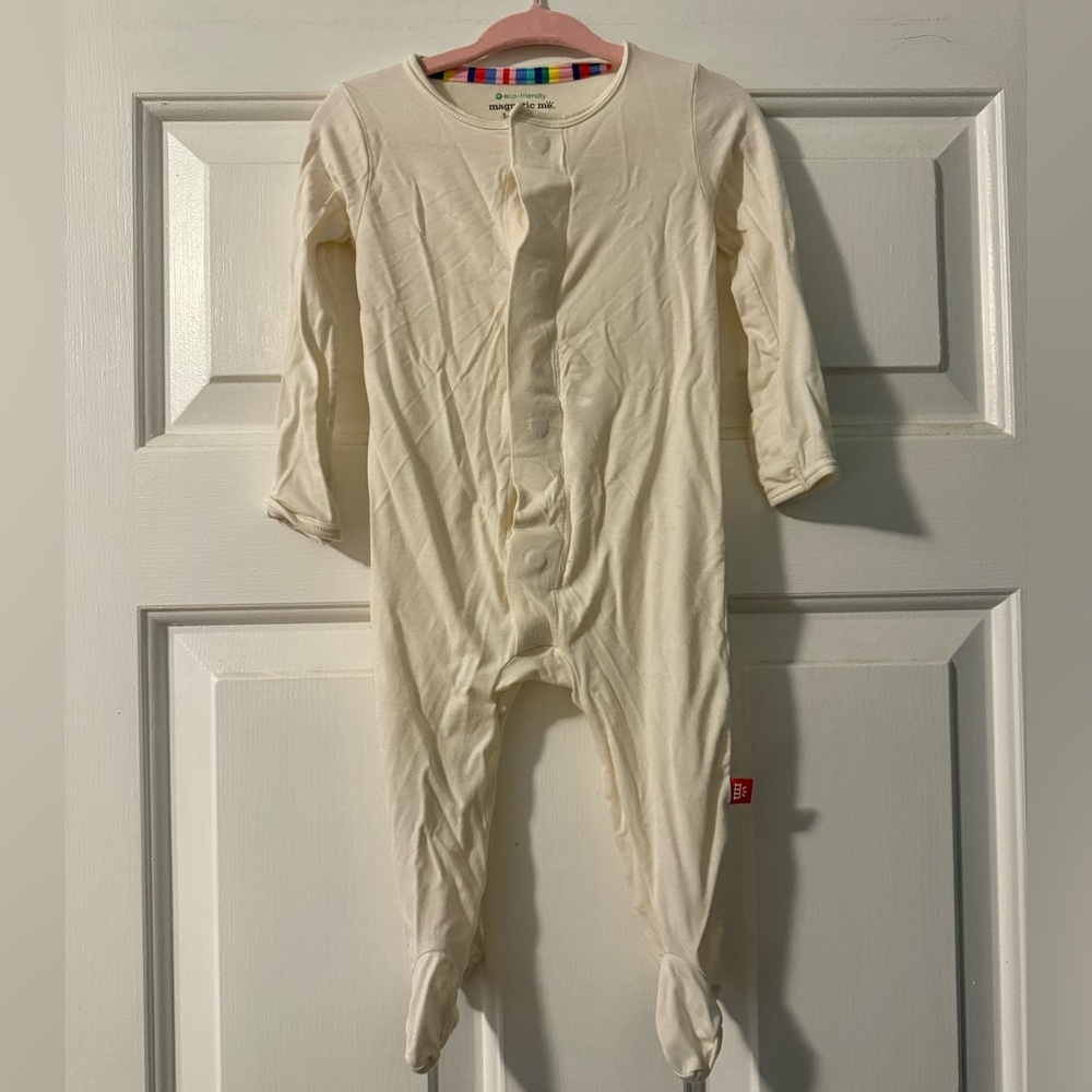 Cream Magnetic Me Onesie